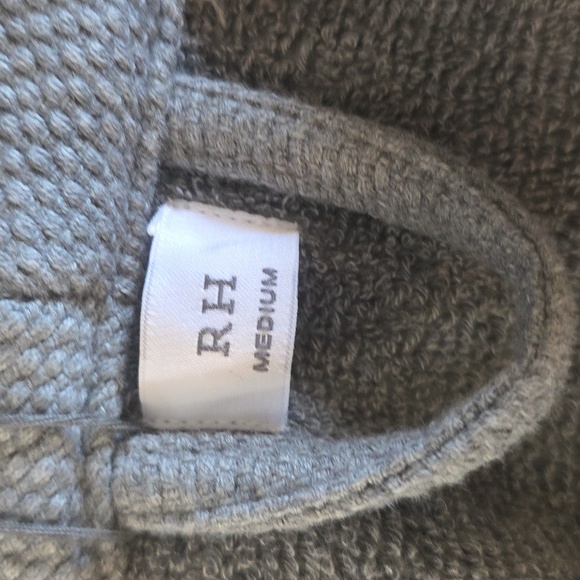 Restoration Hardware Gray Textured Robe - Picture 7 of 9